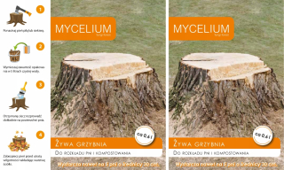 Mycélium na rozklad kmeňa stromov a kompostovanie Mycélium 0,6 l