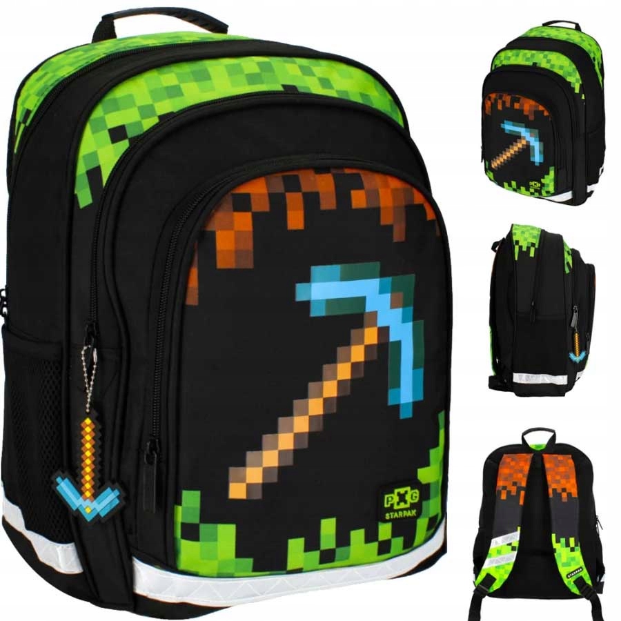 Školský batoh STARPAK Pixel Game Pickaxe