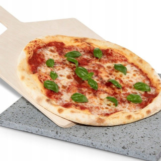Lavatre LT001.002: vulkanický kameň na pizzu 38 × 32 cm s lopatkou
