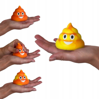 Poo Poo Emoji Antistresová pena, ktorá mení farbu
