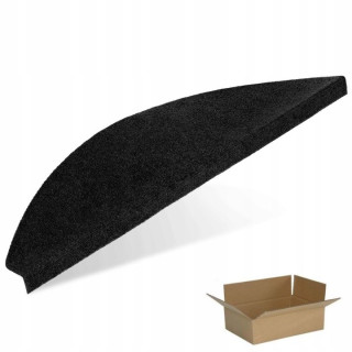 Antracitové nášľapy na schody Elsimone Carpets Steps 65 cm, 15 ks