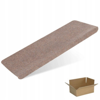 Béžové nášľapy na schody Elsimone Carpets Steps 65 cm, 15 ks