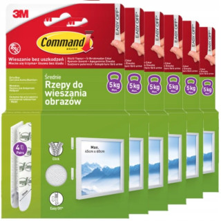 Suché zipsy Command na obrazy, 24 párov