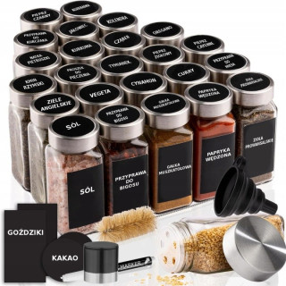 Koanni MX207 – 24 sklenených dóz na koreniny, 120 ml