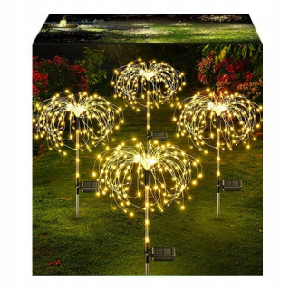 SHUANG vstavaná solárna lampa 95 cm 4 ks.