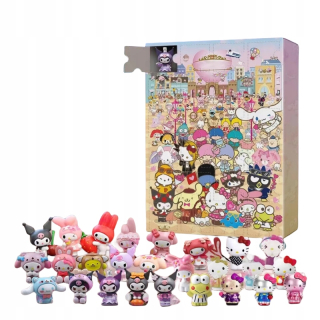 ADVENTNÝ KALENDÁR S HELLO KITTY KUROMI 24KS VIANOČNÝ DARČEK BÁBIKE