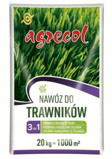AGRECOL Trávnikové hnojivo 3v1 20kg