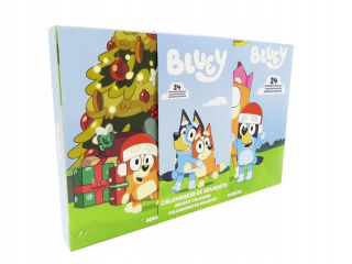 BLUEY ADVENTNÝ KALENDÁR BINGO BLUEY'S FAMILY VIANOCE 24 PREKVAPENÍ