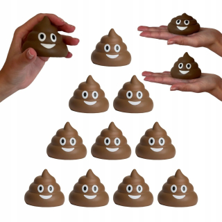 Antistresový Gówienko Poop Emoji Gniotek Squishy so smajlíkom 10 ks