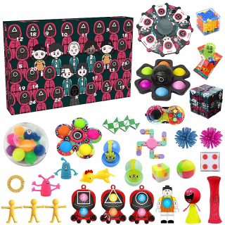 Antistresový adventný kalendár Pop It Toys