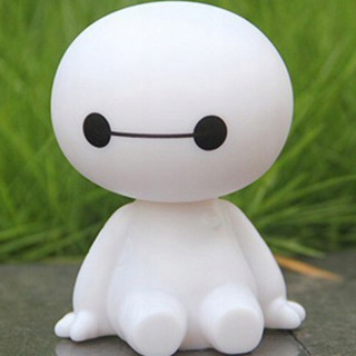 Dekorácia do auta roztomilá pohyblivá hlava Robot Baymax Doll decor~4831