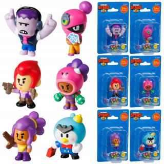 BRAWL STARS SET 6 POSTAVIEK MR P + SHELLY + ROSA + TARA + FRANK + COLT