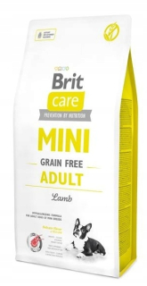 Brit Care Dog MINI Bezobilné dospelé jahňacie krmivo pre psov Jahňacie mäso 7 kg