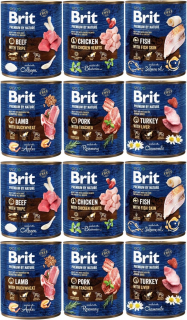Brit Premium By Nature Karma Mokra Mix 12x 800g