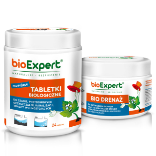 Baktérie do septikov Tablety 24ks na 2 roky + Bio odblokovač 250g BIOEXPERT