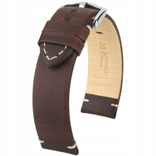 Hnedý kožený remienok Hirsch Ranger 20 mm