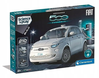 Clementoni 75085 Play Fiat 500, Súprava na stavbu elektromobilu, Mechanika, Vedec