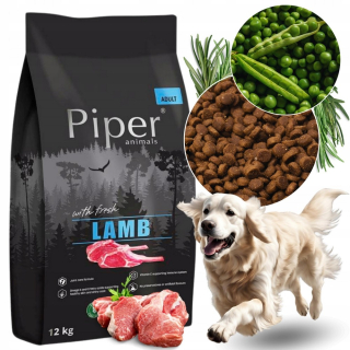 PIPER FRESH BEEF 12kg ČERSTVÉ a SUŠENÉ HOVÄDZIE SUCHÉ KRMIVO PRE PSA