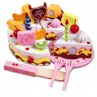 Drevená narodeninová torta Nicekids KZ0441 26 ks.