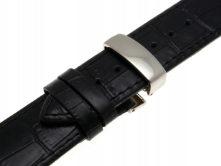 ELEGANTNÝ REMÍN NA HODINKY S MOTÝLIKOVÝM ZAPÍNÁNÍM, 20mm.