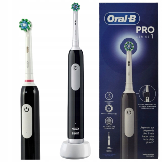 ELEKTRICKÁ ZUBNÁ KEFKA | ORAL B CROSS ACTION PRO | ČIERNA SILNÁ