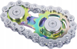 Fidget Spinner, Linkage Bike Chain Spinner Design 2-biegów Figity Spin