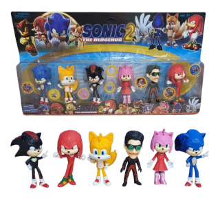 Súprava figúrok 6ks HRAČKY POSTAVY JEŽKA SONIC ALIEN HERO