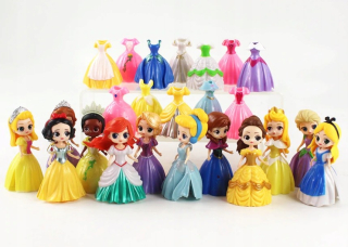 Figúrky Magiclip Disney Princess 24 kusov