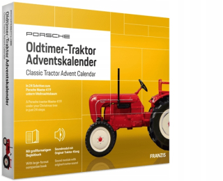 Franzis adventný kalendár Porsche Oldtimer Tractor so zvukom 1:43