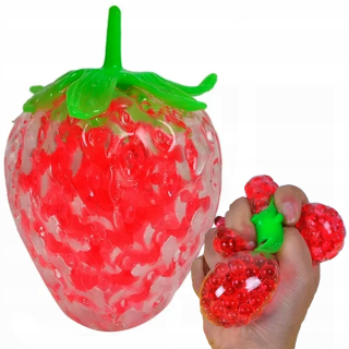 ANTISTRESOVÁ HRAČKA GNIOTEK, SENSORY STRAWBERRY, gumená, 0 +
