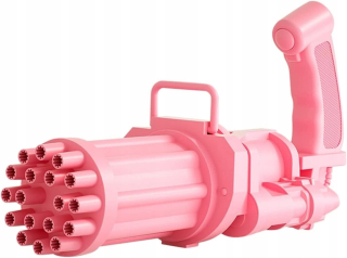 Bublinová pištoľ Gatling s 18 otvormi pre dospelých