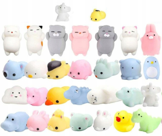 GNIOTEK SQUISHY MOCHI ANTISTRESS GNIOTEK ELASTIC POP IT 14 ks