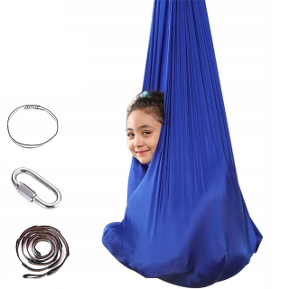 Senzorická hojdacia sieť, akrobatická šatka, hojdačka pre deti, joga, 280 cm