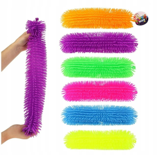 Vlnená húsenica Soft YoYo 30cm žltá Gniotek
