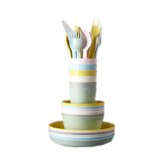 IKEA KALAS sada 36 ks detský riad PASTEL