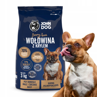 John Dog sušené hovädzie krmivo 3 kg