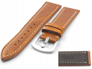Kožený remienok na hodinky Tekla T-066.03W 22 mm