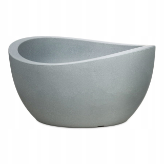 Kvetináč Scheurich 39 cm x 39 x 21 cm plastový odtieň sivej a striebornej