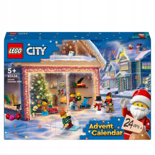 LEGO CITY ADVENTNÝ KALENDÁR 2024 SADA ADVENTNÝCH FÓGIEK XXL BLOKOV