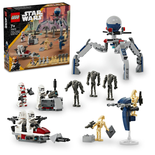 Bojová súprava LEGO Star Wars s klonovým armádnym vojakom a Droidom 75372