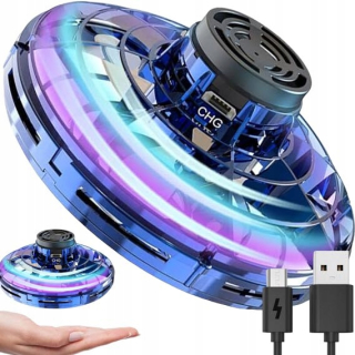 FAREBNÁ LED HRAČKA LOTEK LIETAJÚCI DRÓN SPINNER BOOMERANG PRE DETI