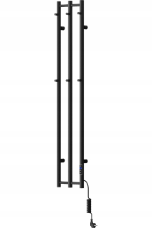 MEXEN PINO ELEKTRICKÝ RADIÁTOR S VEŠKAMI 1405 x 242 MM ČIERNA 200 W