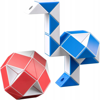 Magic Snake Cube, 2 Pack 24 części Snake Ruler Twist Puzzle Party