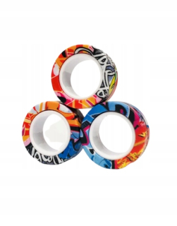 Magnetické krúžky Fidget M4 Spinner Toy