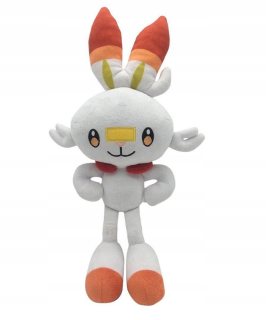 Pokemon Go Scorbunny Maskot Biely Králik Plyšová hračka Pikachu ako darček