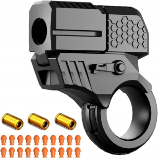 Kovový prsteň Fidget Toy GùN Small PíStol Launcher Toy