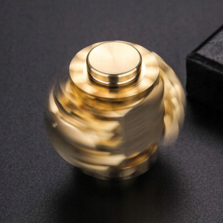 Kovový Fidget Spinner, Čistá mosadz Fidget Cube Gears Linkage