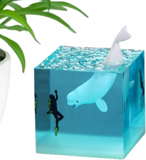 Mini nočné lampy - živicové oceánske nočné lampy pre váš počítač