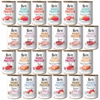 Brit mokré krmivo mix príchutí 9,6 kg