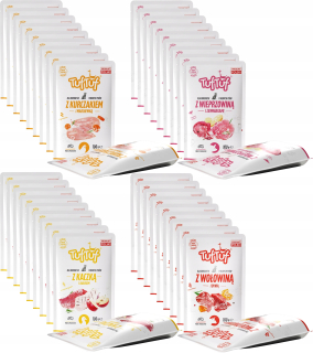 TUF TUF vlhké krmivo pre psov 40x100g MIX CHUTÍ